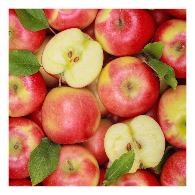 Canvas prints fruits and vegetables Juicy apples