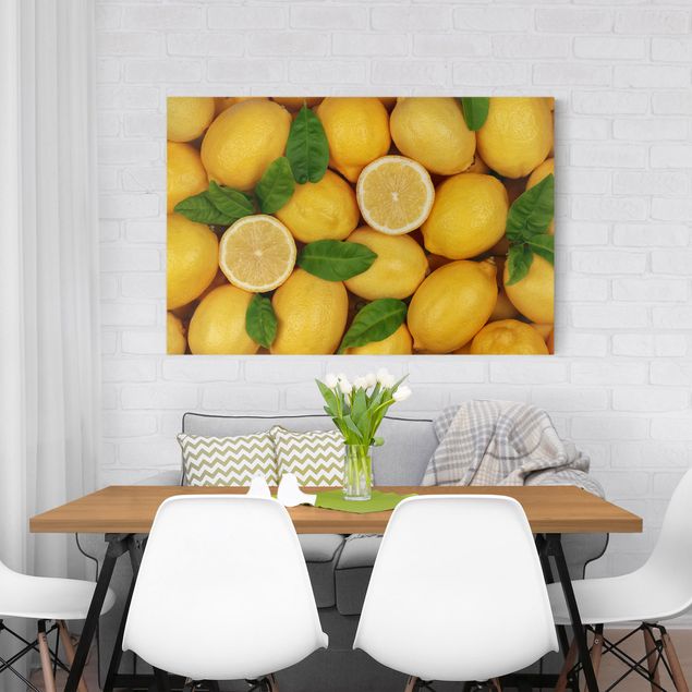 Prints floral Juicy lemons