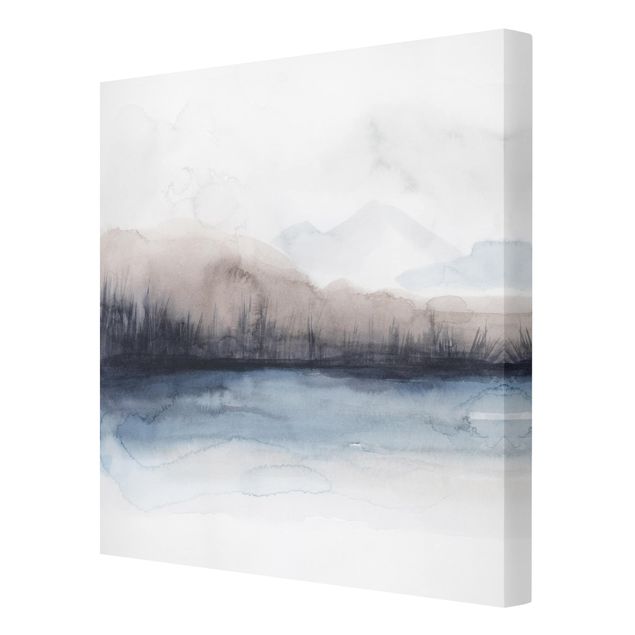Modern art prints Lakeside With Mountains II