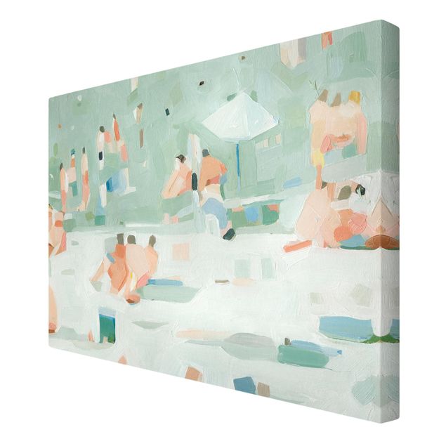 Canvas abstract Summer Confetti I