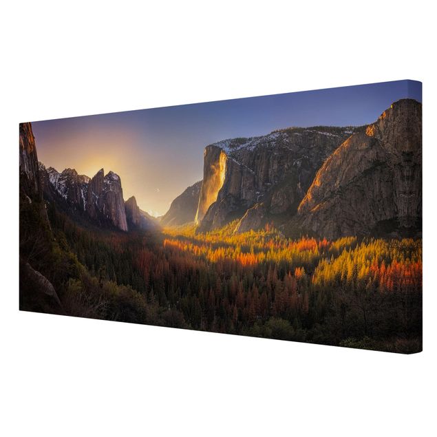 Contemporary art prints Sunset in Yosemite