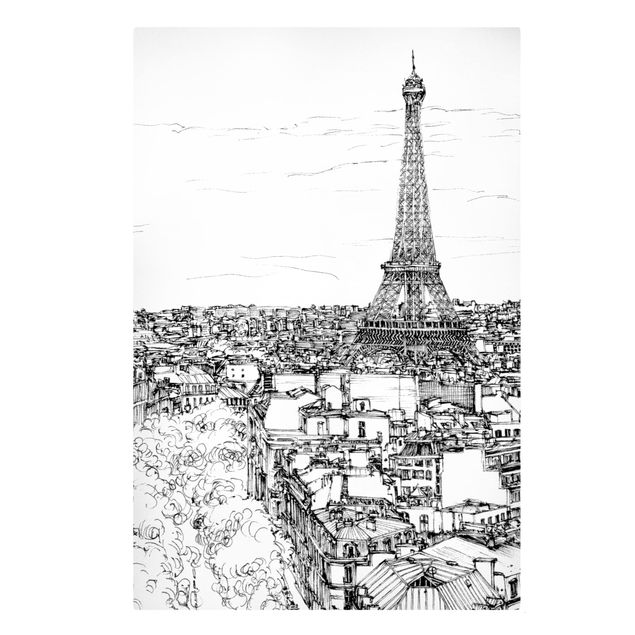 Modern art prints City Study - Paris