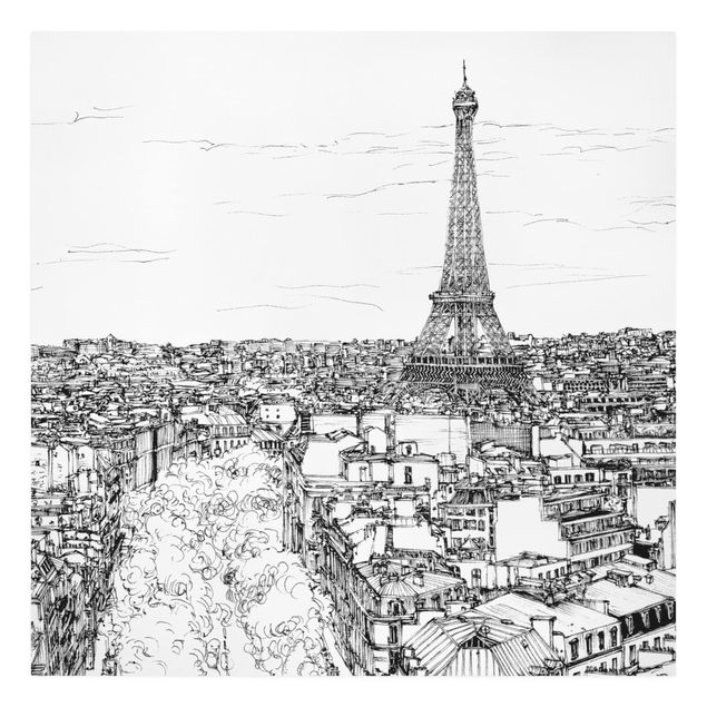 Modern art prints City Study - Paris