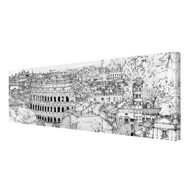 Black and white art City Study - Rome