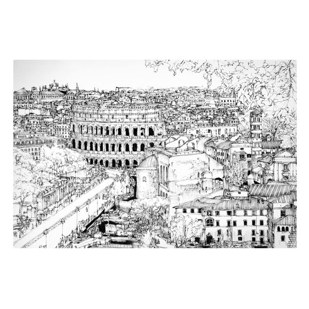 Skyline prints City Study - Rome