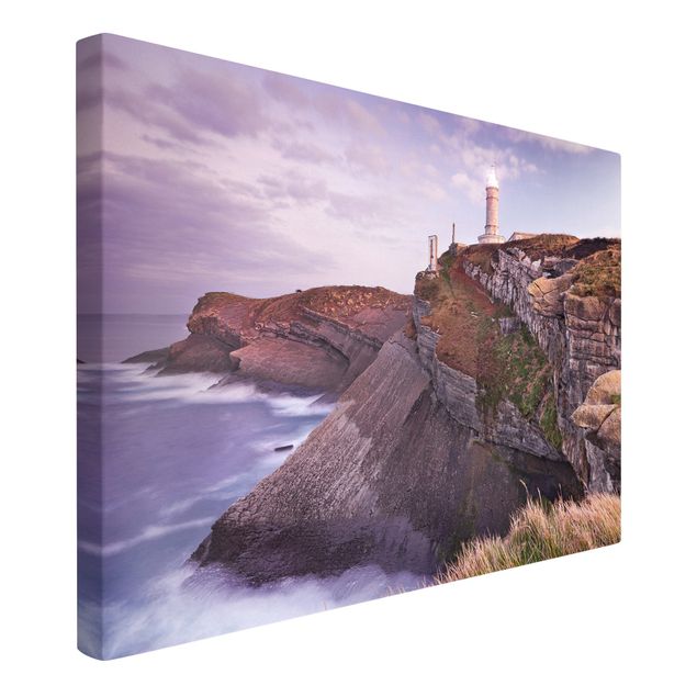 Beach wall art Cliffs and lighthouse