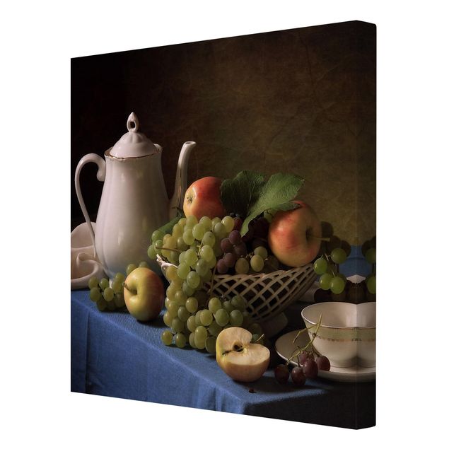 Canvas prints fruits and vegetables Still Life With Coffee Pot