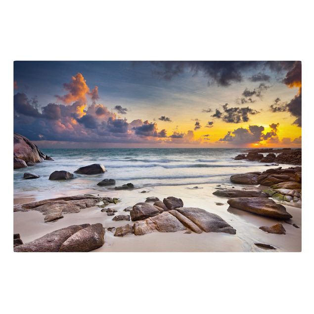 Sea canvas Sunrise Beach In Thailand