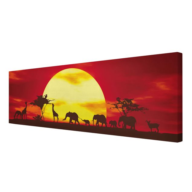 Prints elefant No.CG80 Sunset Caravan