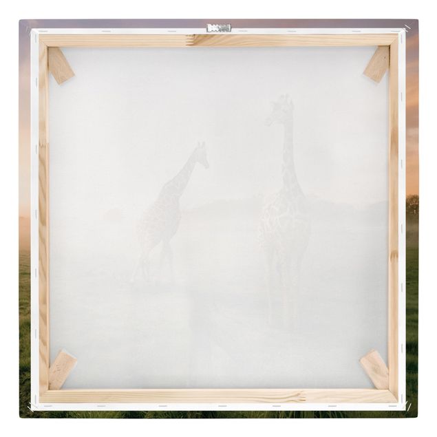 Canvas prints animals Surreal Giraffes