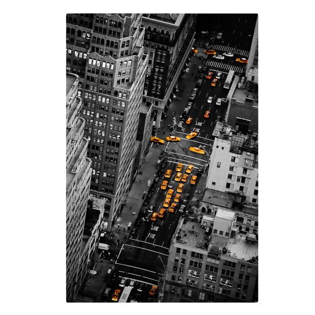 Modern art prints Taxi Lights Manhattan