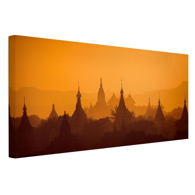 Skyline prints Temple City In Myanmar