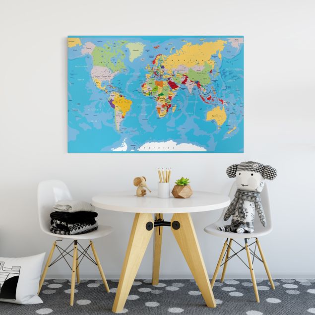 World map canvas The World's Countries