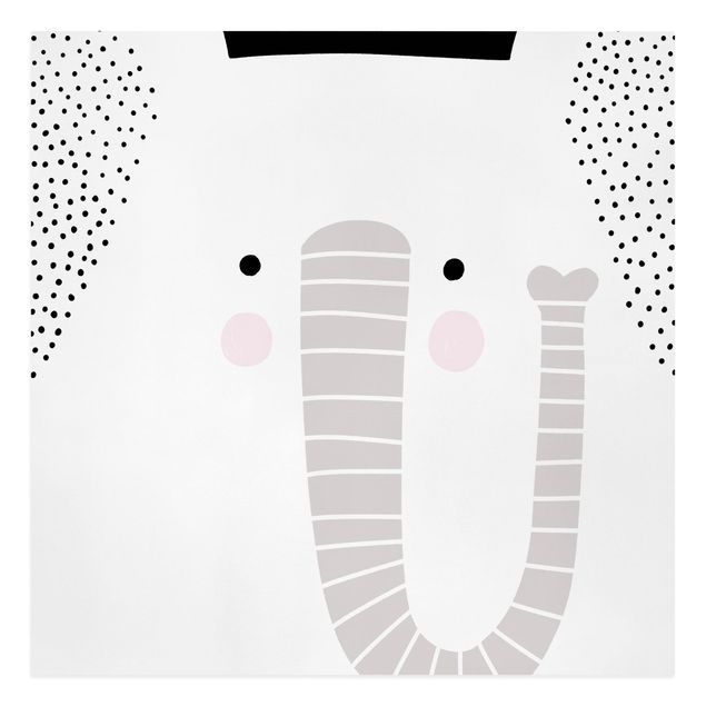 Animal canvas Zoo With Patterns - Elephant