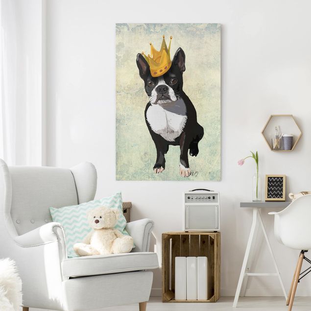 Dog canvas Animal Portrait - Terrier King