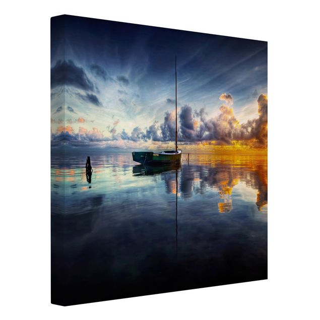 Beach canvas art Time For Reflection