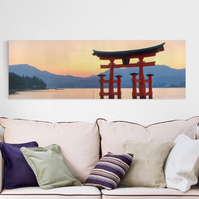 Landscape canvas prints Torii At Itsukushima