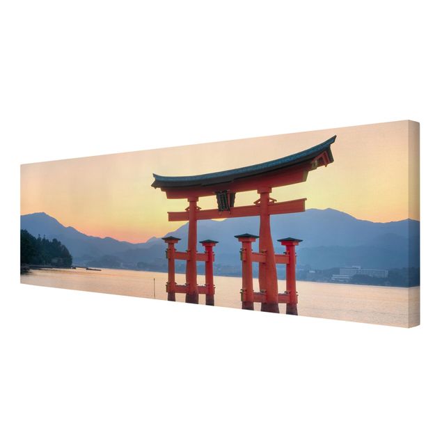 Asian prints Torii At Itsukushima