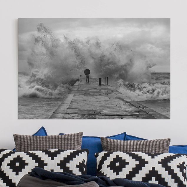 Landscape canvas prints Roaring Ocean