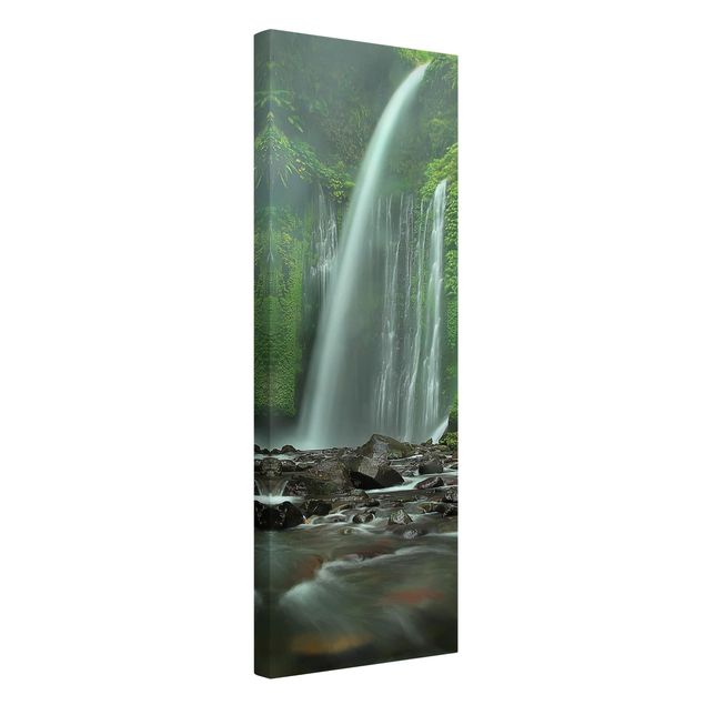 Waterfall canvas wall art Tropical Waterfall