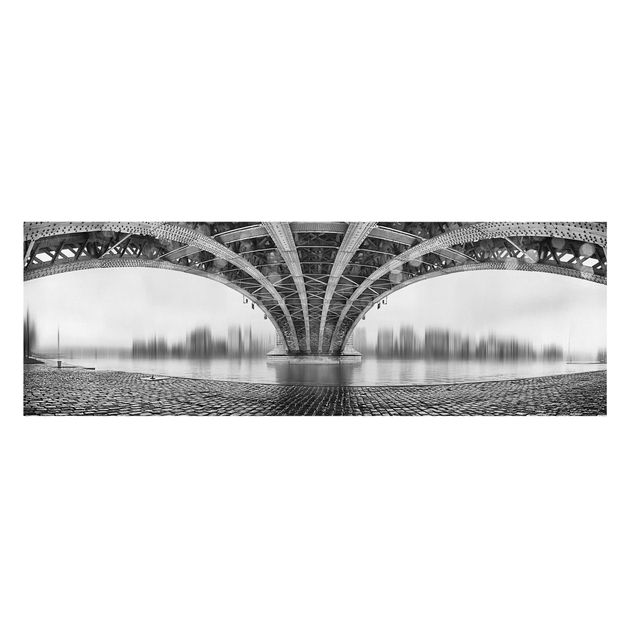 Prints black and white Under The Iron Bridge
