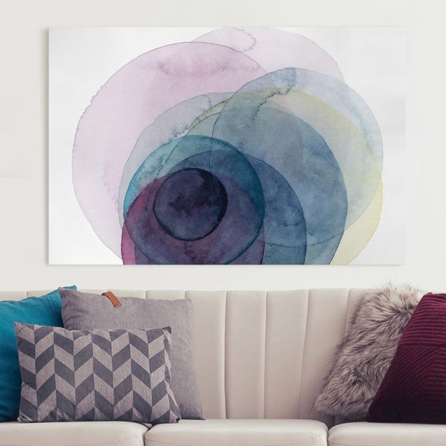 Abstract art prints Big Bang - Purple