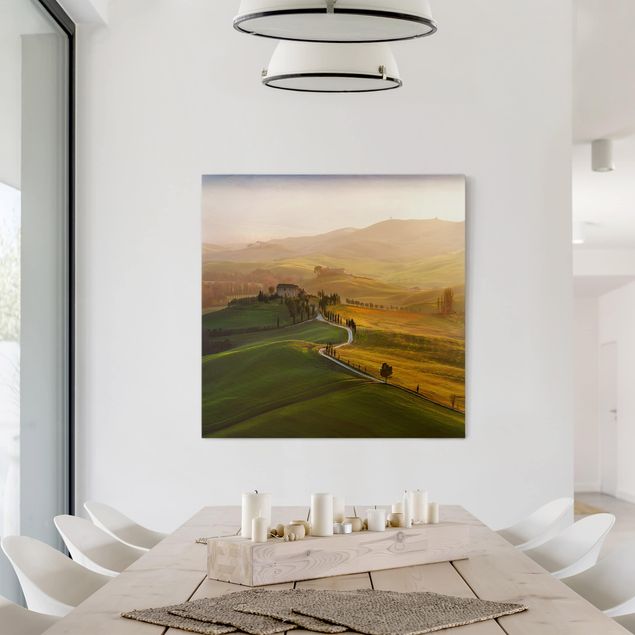Italy canvas wall art Val d'Orcia