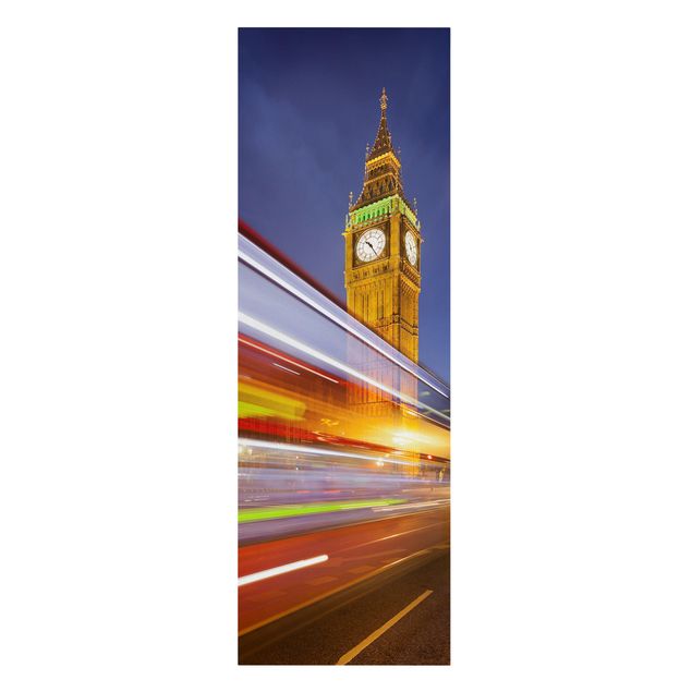 Architectural prints Traffic in London at the Big Ben at night