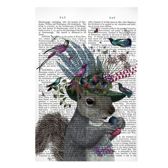 Prints modern Fowler - Squirrel With Acorns