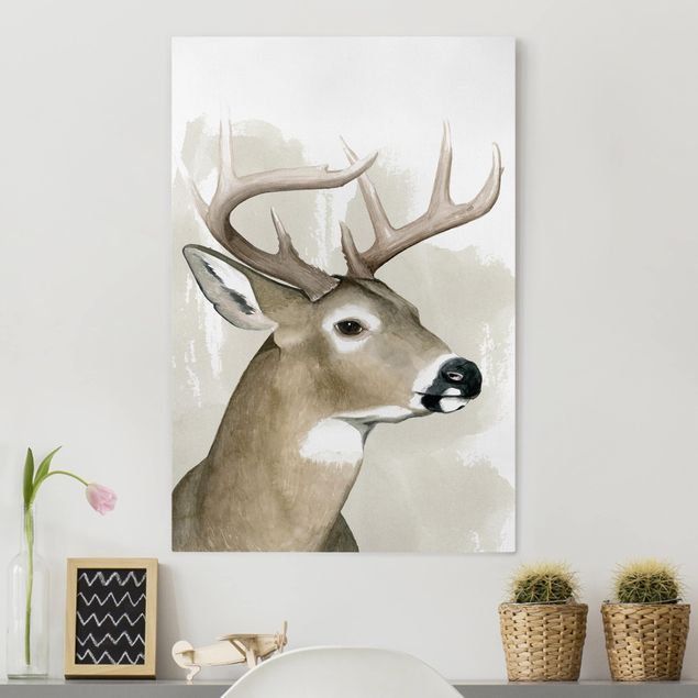 Wall art deer Forest Friends - Hirsch
