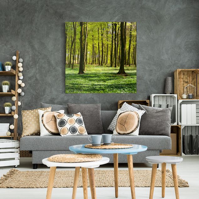 Tree print Forest Meadow