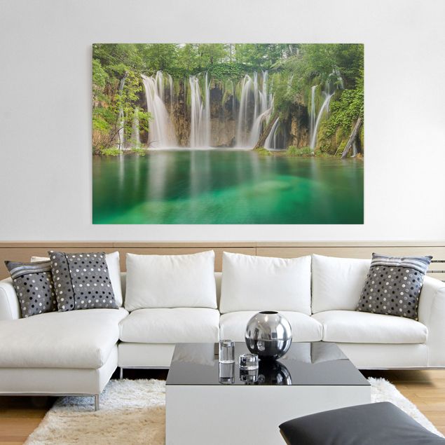 Prints landscape Waterfall Plitvice Lakes