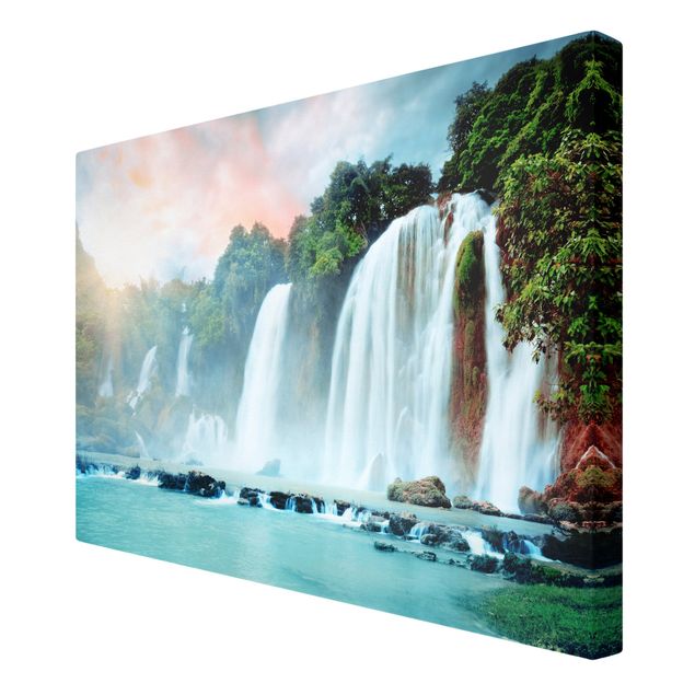 Canvas landscape Waterfall Panorama