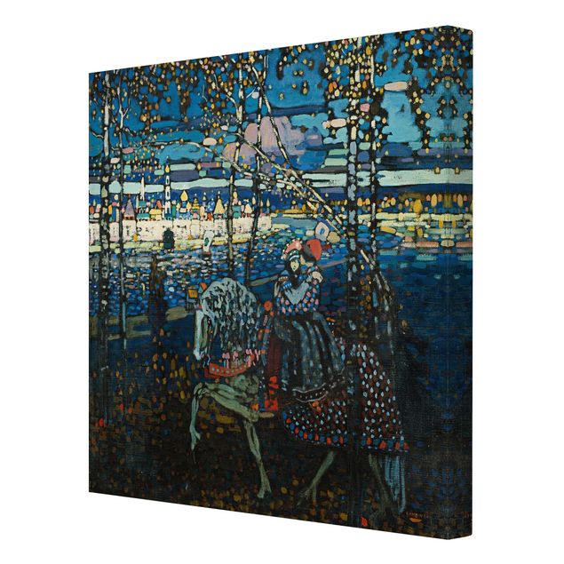 Canvas prints art print Wassily Kandinsky - Riding Paar