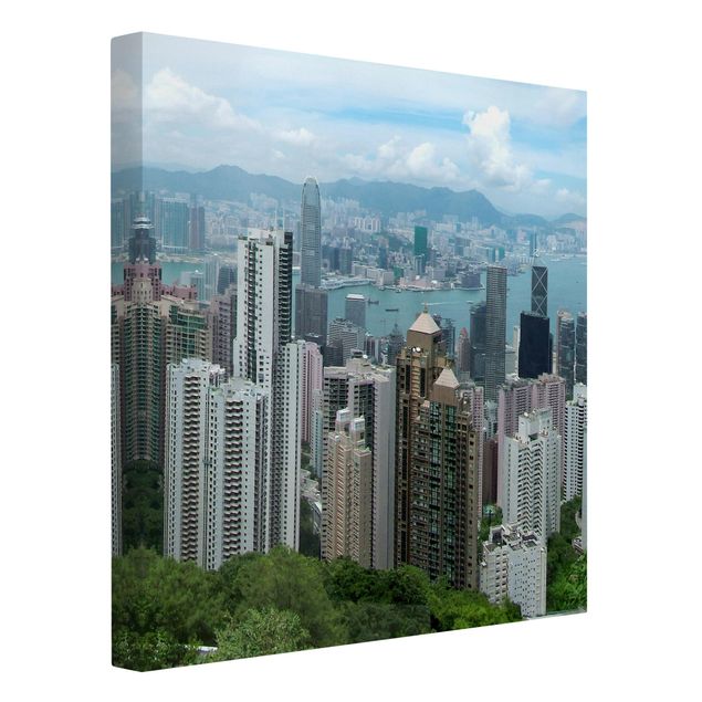 Modern art prints Watching Hongkong