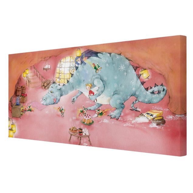 Child wall art Vasily Raccoon - Christmas Baking In The Fairy House