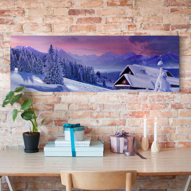Landscape canvas prints Christmas Dreamscape