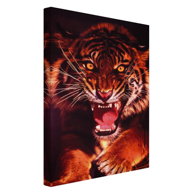 Tiger canvas art Wild Tiger