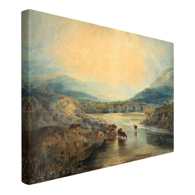 Mountain prints William Turner - Abergavenny Bridge, Monmouthshire: Clearing Up After A Showery Day