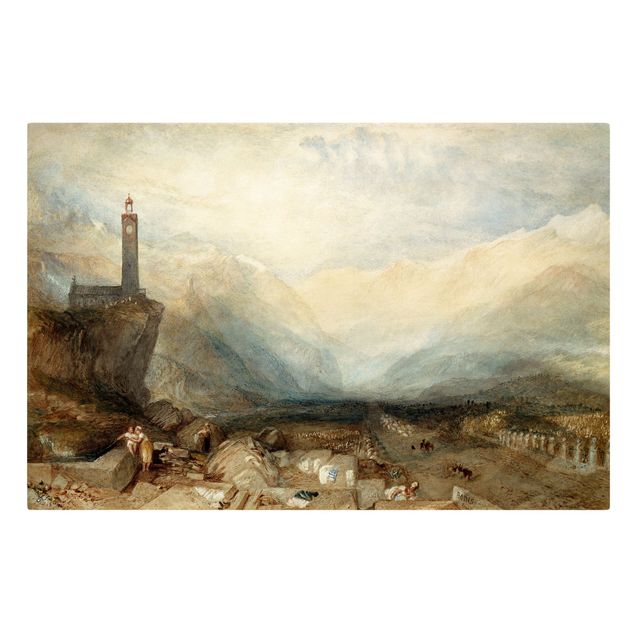 Canvas mountain William Turner - The Splugen Pass