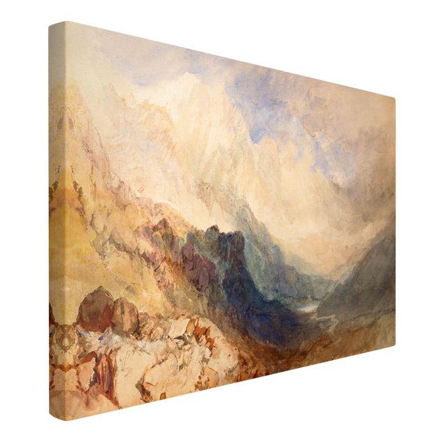 Mountain art prints William Turner - View along an Alpine Valley, possibly the Val d'Aosta