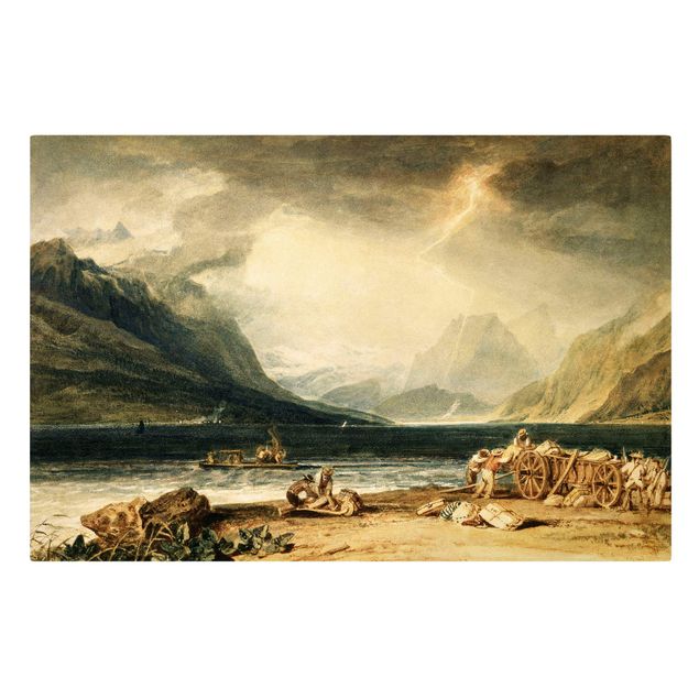 Canvas mountain William Turner - The Lake of Thun, Switzerland
