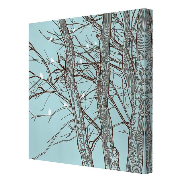 Prints modern Winter Trees