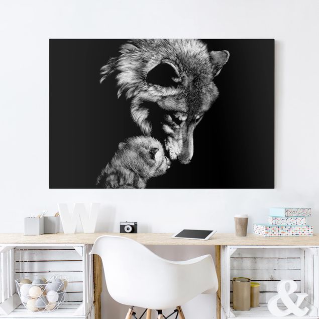 Animal wall art Wolf In The Dark