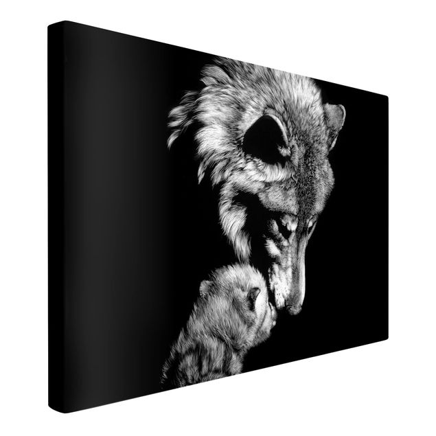 Contemporary art prints Wolf In The Dark