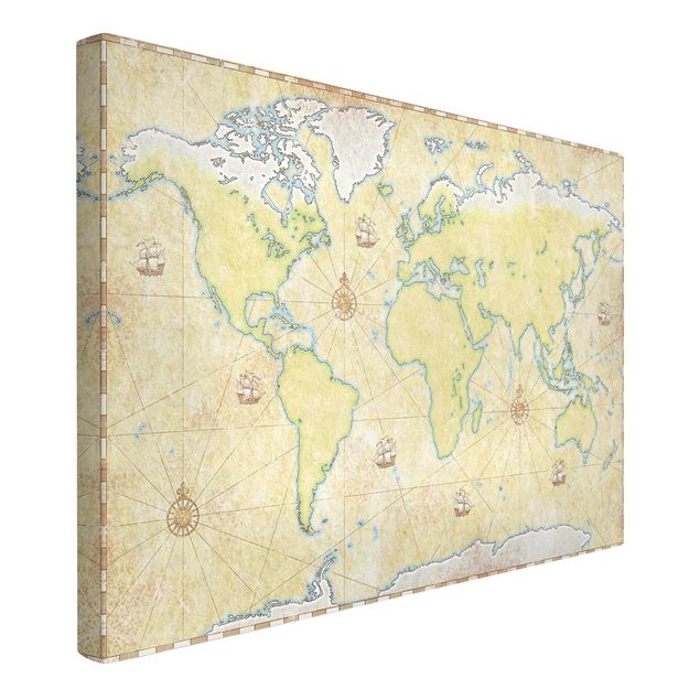 World map canvas World Map
