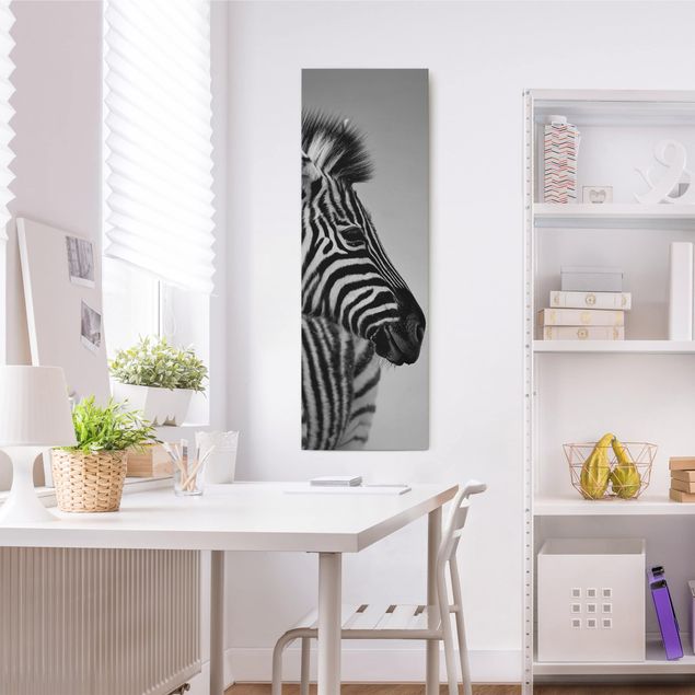 Zebra canvas Zebra Baby Portrait II