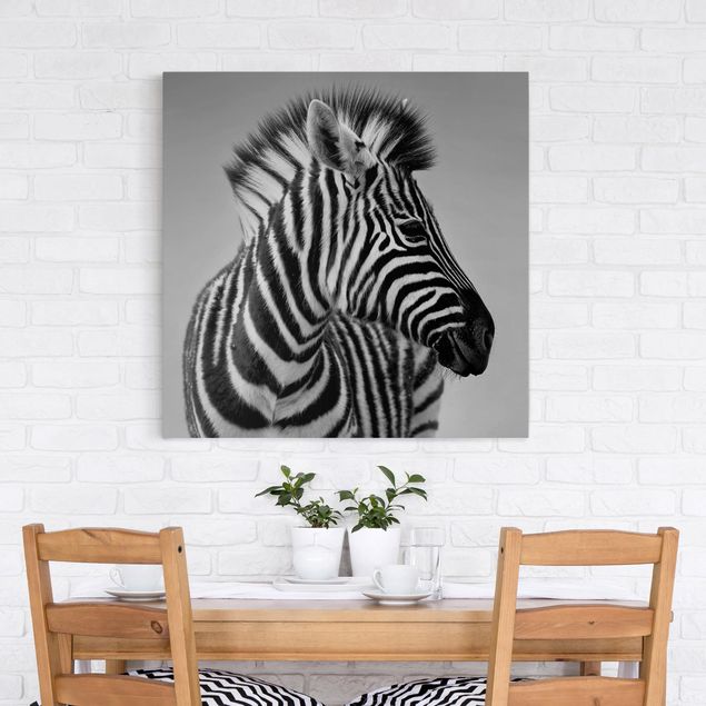 Prints zebra Zebra Baby Portrait II