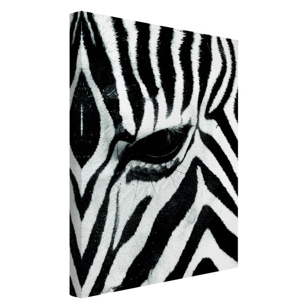 Canvas black and white Zebra Crossing No.3