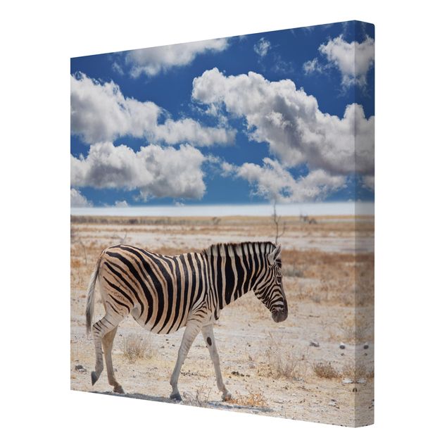 Contemporary art prints Zebra In The Savannah